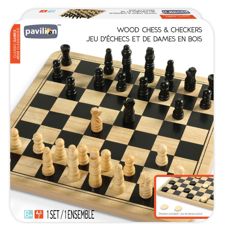 Pavilion - Wood Chess and Checkers
