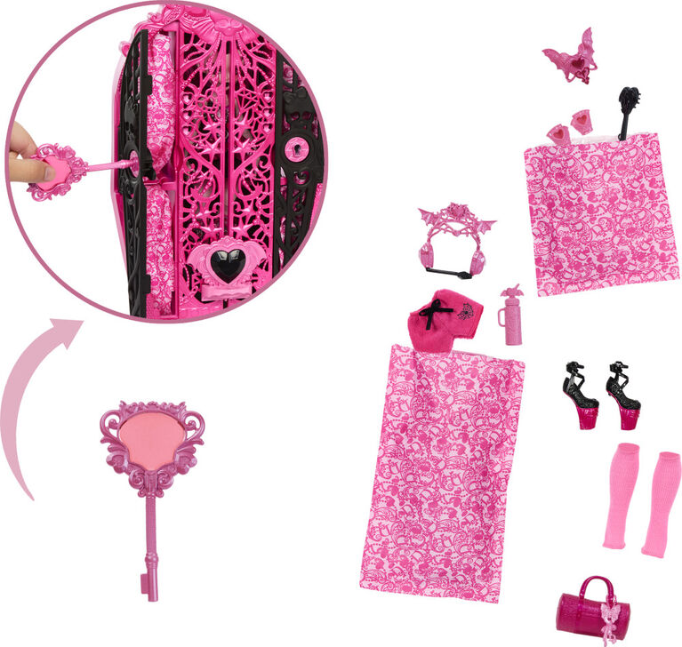 Monster High Skulltimate Secrets Monster Mysteries Playset, Draculaura Doll with 19+ Surprises