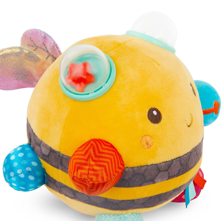B. toys, Fuzzy Buzzy Bee, Sensory Plush Toy