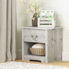 Navali 1-Drawer Nightstand Seaside Pine