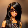 Barbie Signature Aaliyah Collectible Doll in Black Faux Leather Outfit