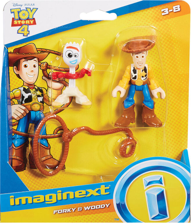 Imaginext Disney Pixar Toy Story Forky and Woody Figures