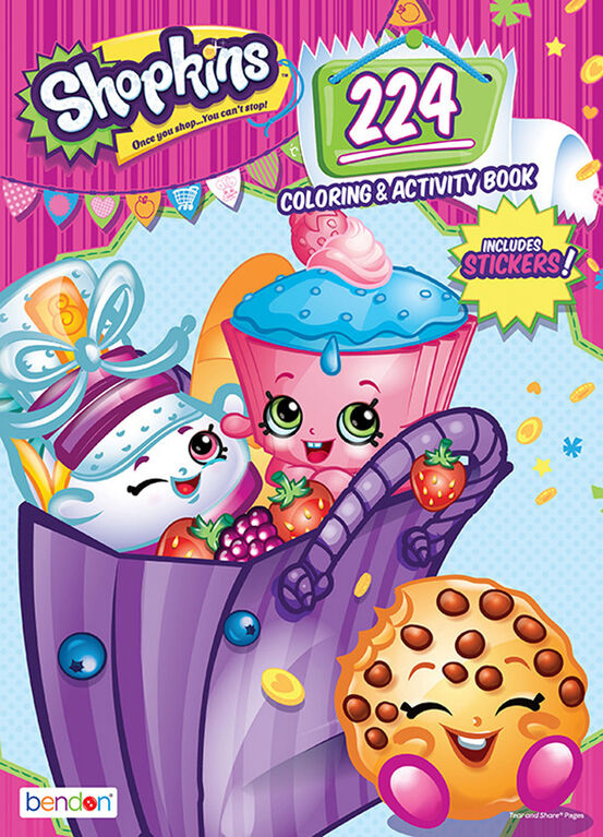 Shopkins 224 Page Color & Activity Book - English Edition