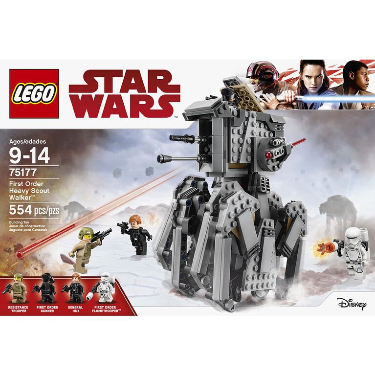 Lego Star Wars First Order Heavy Scout Walker 75177 Toys R Us Canada