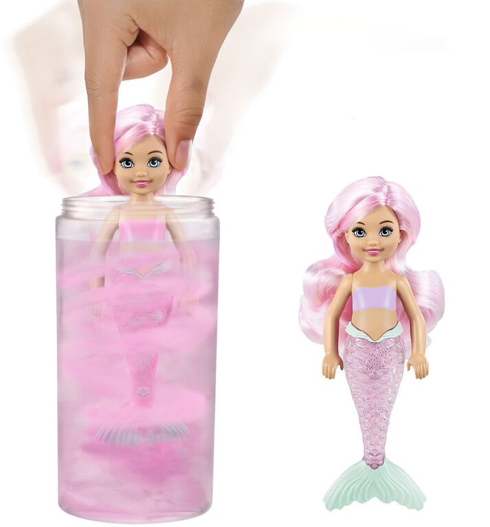 Barbie Color Reveal Mermaid Chelsea Doll with 7 Surprises Styles May