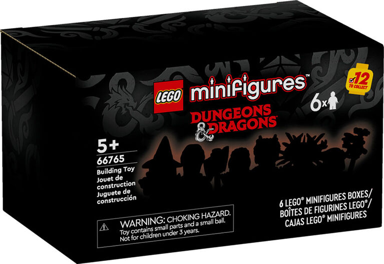 LEGO Minifigures Dungeons & Dragons 6 Pack Collectible Toy Figures, Party Favors for Kids or Adult Fans, 66765