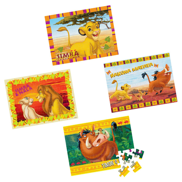 Disney Lion King 4-Pack of Puzzles 