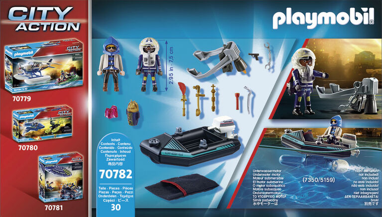 Playmobil - Police Jet Pack with Boat