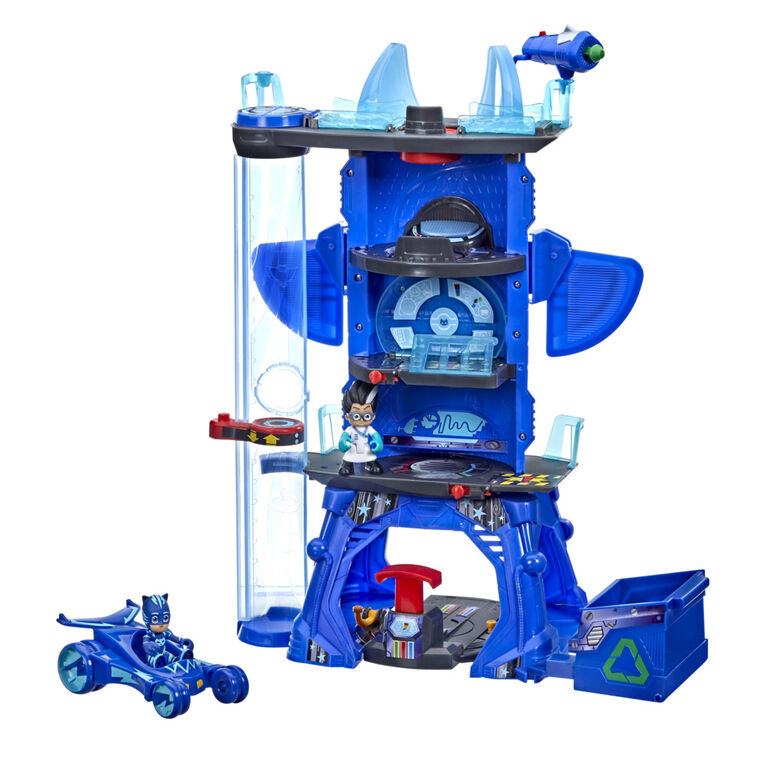 PJ Masks Deluxe Battle HQ Preschool Toy, Headquarters Playset - English Edition