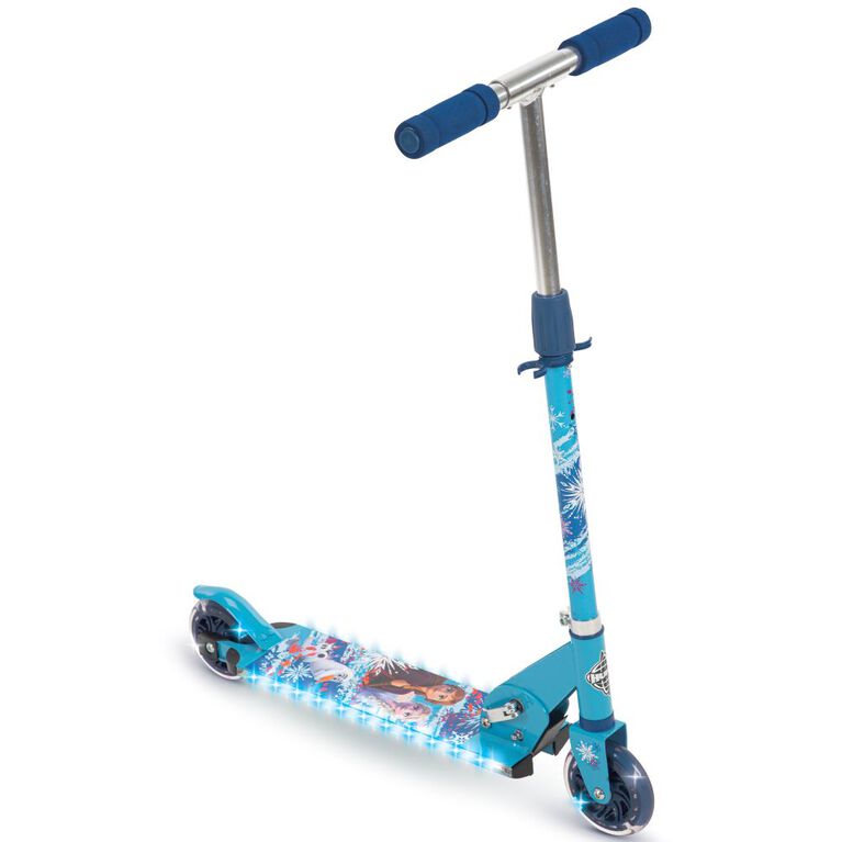 Huffy Electro-Light Inline Scooter featuring Disney Frozen, Blue