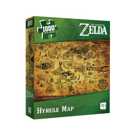 The Legend of Zelda “Hyrule Map” 1000 Piece Puzzle - English Edition