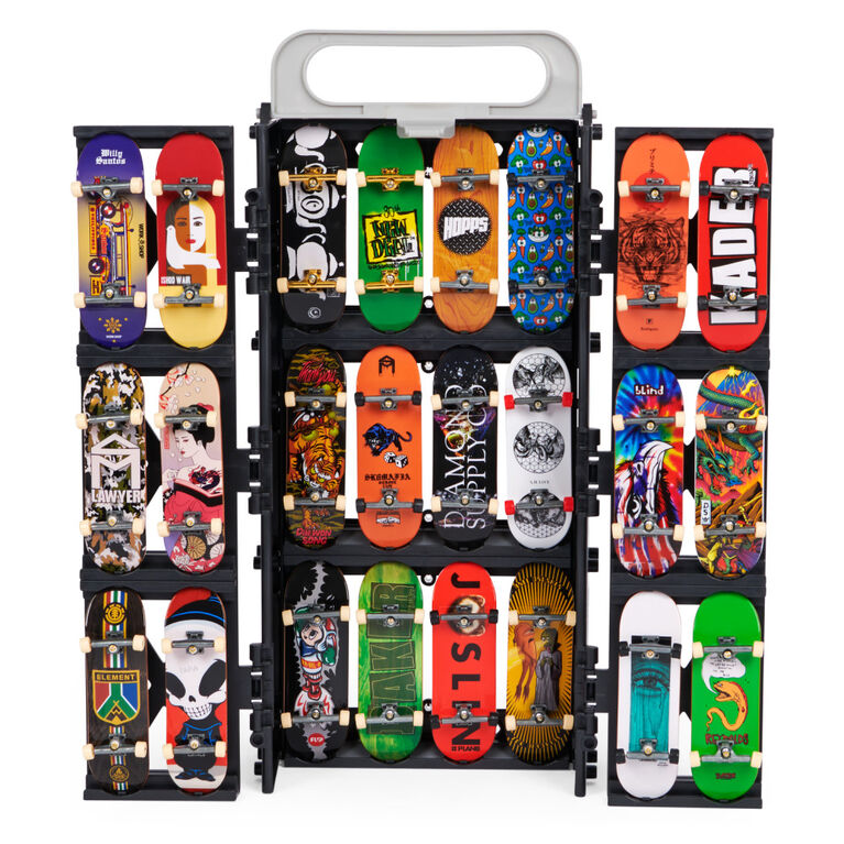 Tech Deck, Play and Display Transforming Ramp Set and Carrying Case with Exclusive Fingerboard