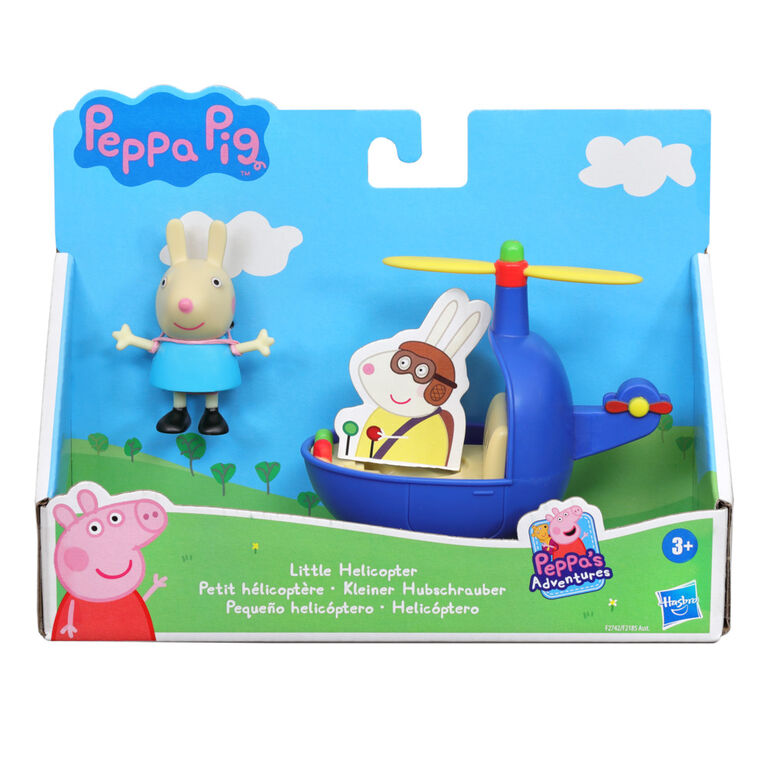 Peppa Pig Peppa's Adventures Little Helicopter Toy Includes 3-inch Rebecca Rabbit Figure