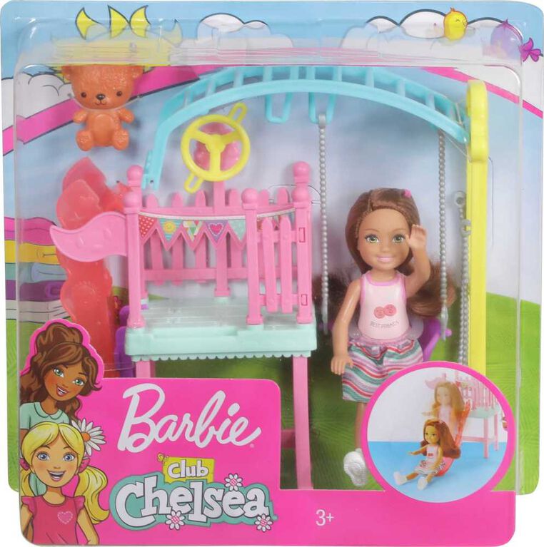Barbie Club Chelsea Doll And Swing Set Playset With Teddy Bear Figure Toys R Us Canada