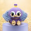 P.Lushes Designer Fashion Pets, Priscilla Plume, paon en peluche de luxe, violet/or, 15,2 cm