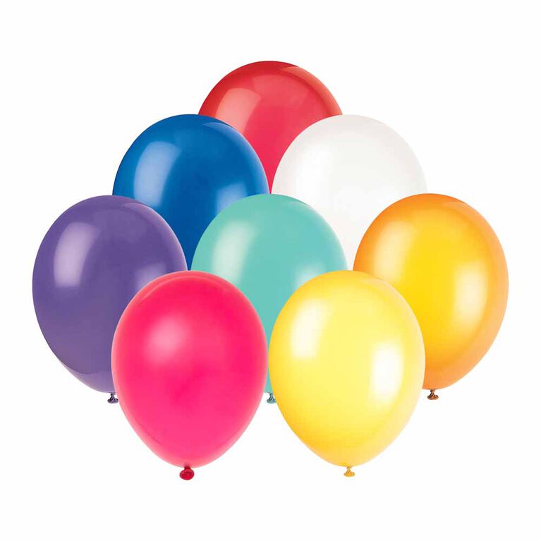9" Latex Balloons, 20 Pieces Assorted Colours Toys R Us Canada