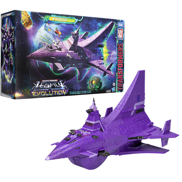Transformers Legacy Evolution Titan Decepticon Nemesis Figure, 23.5 Inch Adult Collectible
