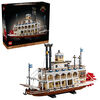 LEGO Ideas Le Bateau à Vapeur Fluvial, Décor Nautique pour la Maison, Ensemble de Bateau à Collectionner, Cadeau de Voyage 21356