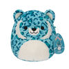 Squishmallows de 12,7 cm - Griffin le tigre à dents de sabre bleu-vert