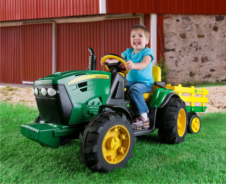 Peg Perego - Porteur tracteur et remorque John Deere Ground Force.