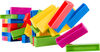 Jeu UNOStacko pour les enfants et la famille avec 45blocs à empiler colorés et un plateau