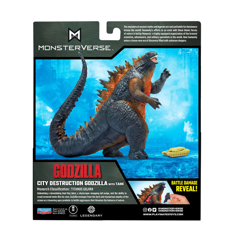 City Destruction Godzilla with Tank