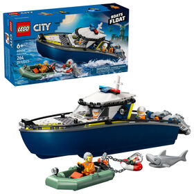 LEGO City Police Boat Chase Building & Pretend Play Toy for Kids, Boys & Girls, Ages 6+ - 60456