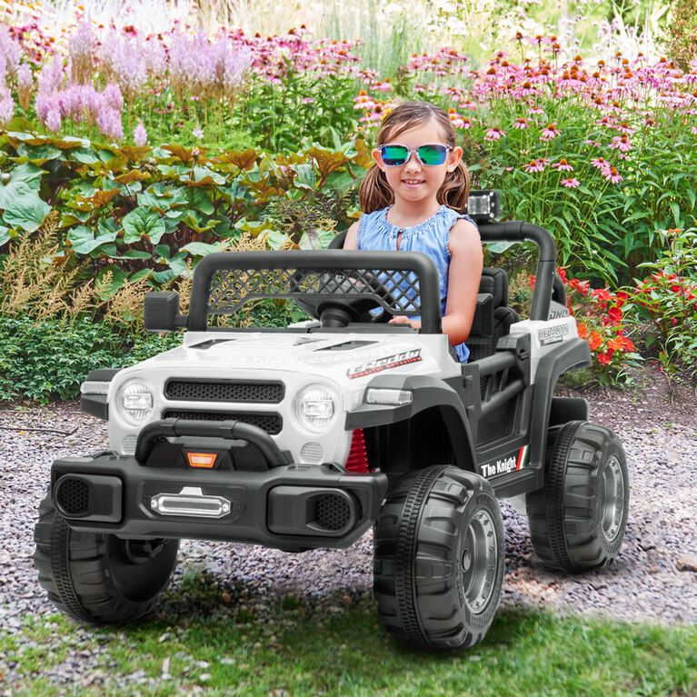 Voltz Toys Jeep with Remote, White