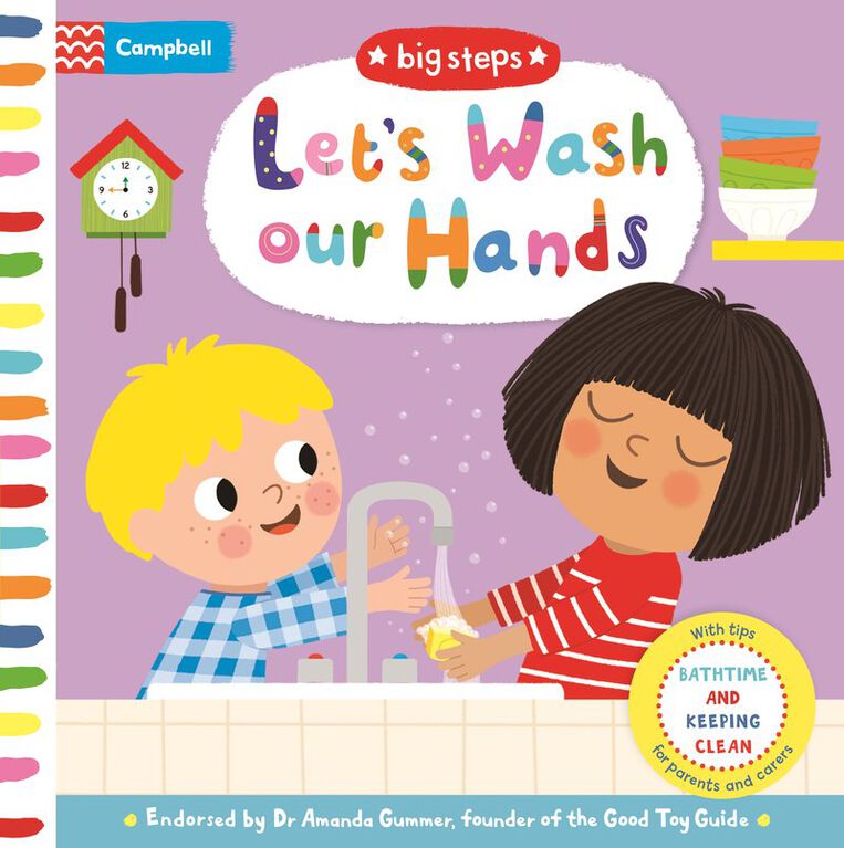 Big Steps: Let's Wash Our Hands - Édition anglaise