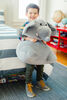 Animal Adventure Squeeze with Love - Jumbo Plush Elephant - Gray