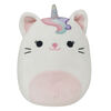 Petite peluche Squishmallows 19 cm - Chaticorne blanc avec queue arc-en-ciel - Édition anglaise