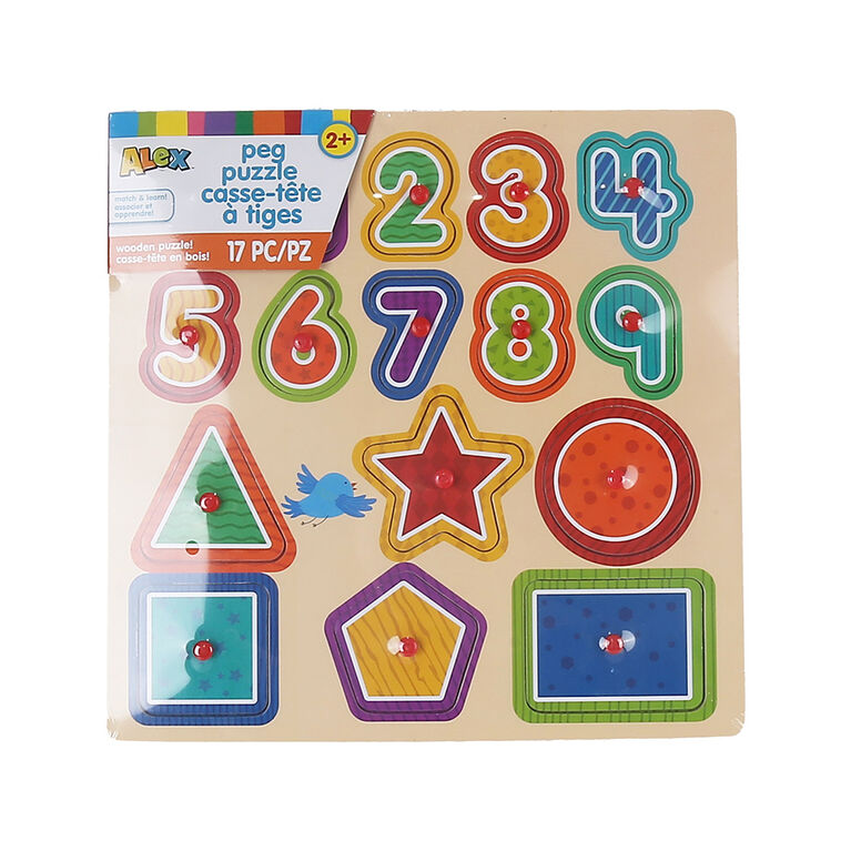 Alphabet, Numbers & Shapes Puzzles - 1 per order, assortment may vary (Each sold separately, selected at Random)