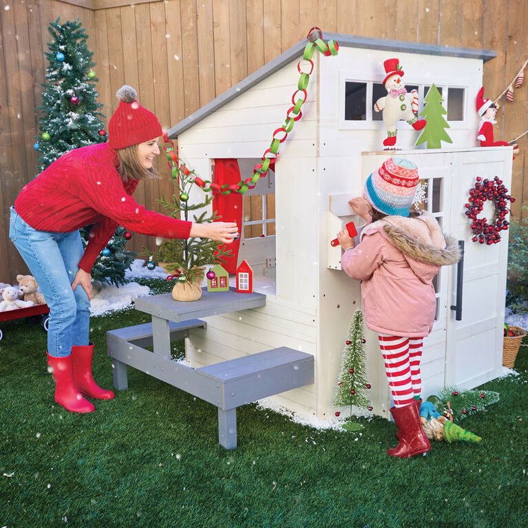 KidKraft Modern Outdoor Playhouse-White