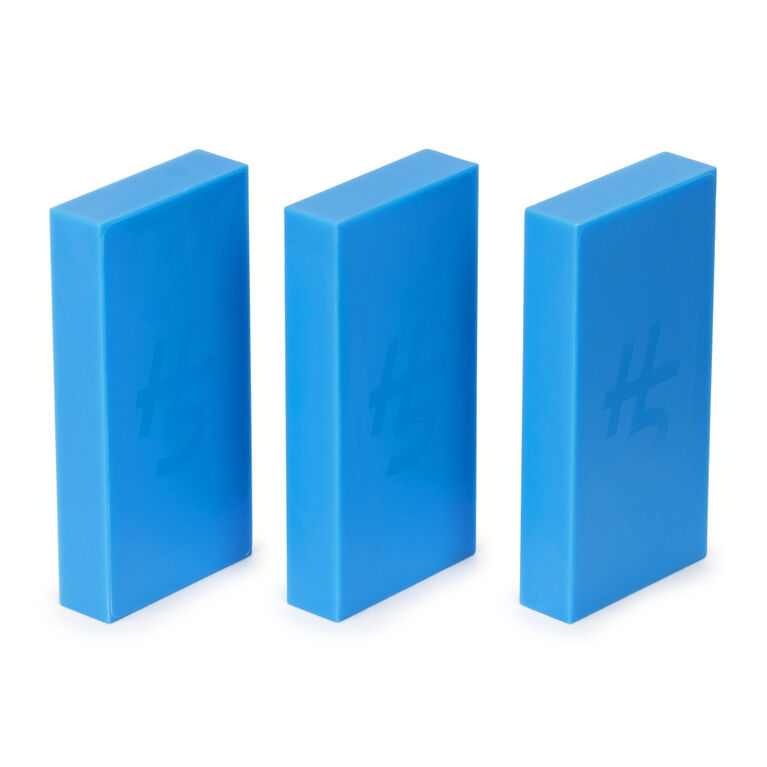 H5 Domino Creations, 60-Piece Neon Blue/Green Set by Domino Artist YouTuber Lily Hevesh