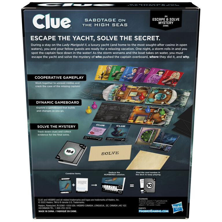 Clue Sabotage on the High Seas
