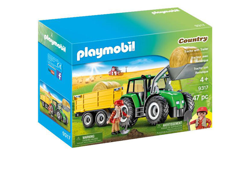 Playmobil - Tracteur avec remorque