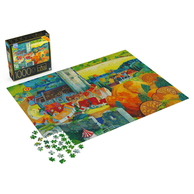 Big Ben 1000-Piece Jigsaw Puzzle, View from Corfe Castle Dorset