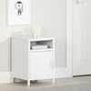 Sweedi Metal 1-Door Nightstand White