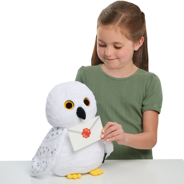 Hibou Hedwig en peluche à pince Harry Potter, blanc, taille unique,  accessoire de costume à porter pour l'Halloween