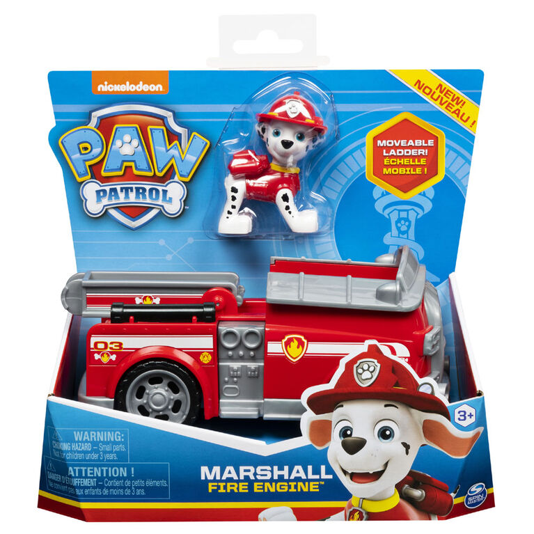 PAW Patrol, Camion de pompier de Marcus avec figurine à collectionner