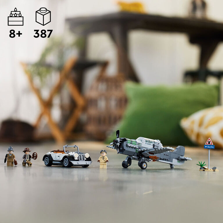 LEGO Indiana Jones La poursuite en avion de chasse 77012 Ensemble de jeu de construction (387 pièces)