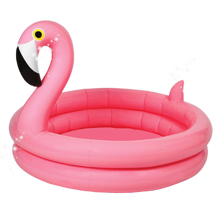 Splash Buddies Inflatable Flamingo Kids Pool