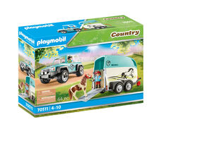 Playmobil - Car with Pony Trailer