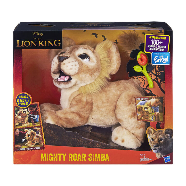 FurReal - Disney The Lion King Mighty Roar Simba Interactive Plush - English Edition