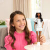 Barbie Fashionistas Doll #239 in Sparkly Silver Dress with Cowboy Hat and Boots, Black Hair
