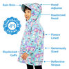 Kids Fleece Lined Rain Jackets  | White Tulip - 4T (4-5Y)