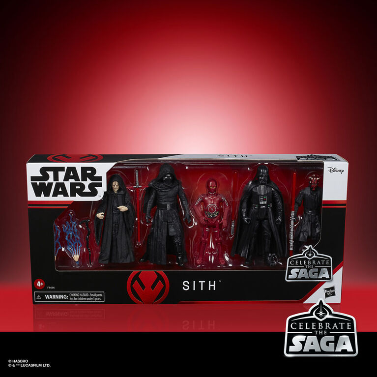 Star Wars Celebrate the Saga, Sith, figurines articulées de 9,5 cm, 5 figurines à collectionner - Notre exclusivité