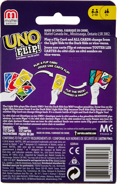 UNO Flip Game - English Edition