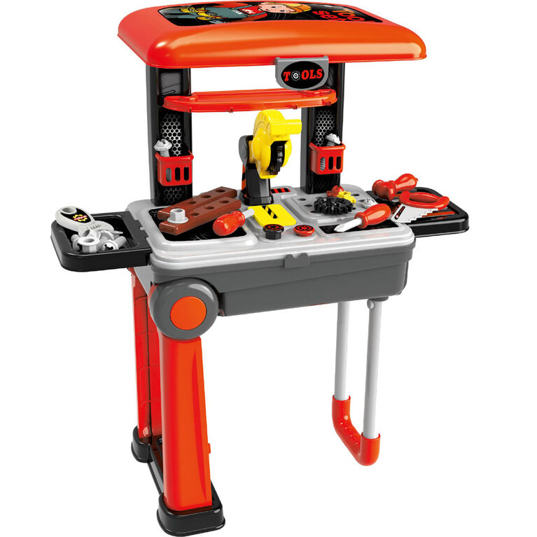 Toy Chef 2-In-1 Children's Portable Tool Set Station