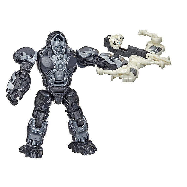 Transformers: Rise of the Beasts Movie Beast Alliance Beast Weaponizers 2-Pack Optimus Primal Toy, 5-inch